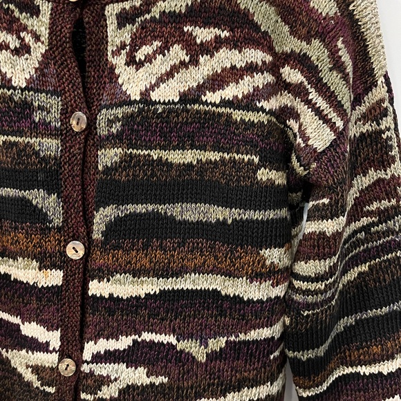 Peruvian Connection 100% Pima Cotton Sweater - size M - Picture 6 of 8